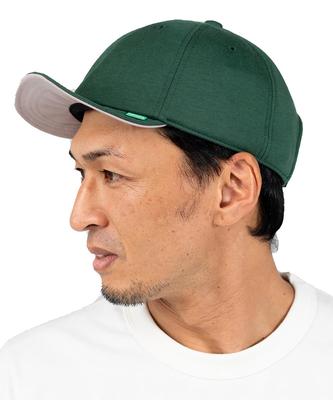 Nakota BOLD ROUND CAP Бейсболка Короткая Однотонная Простая Повседневная и Свободный размер Зеленая Кепка, Козырек, Деним, Стиль, Мужская Женская, Весна, Лето, Осень, Зима,
