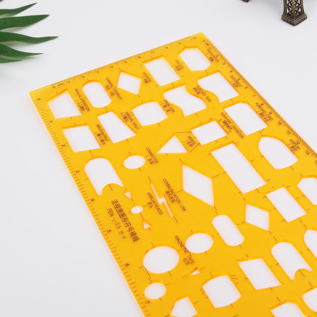 Блок-схема смолы K Символ Чертежный шаблон Линейка Трафарет Измерительный инструмент Студент