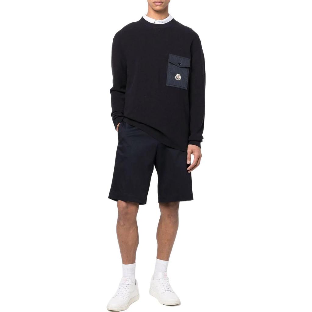 Moncler logo-patch ribbed jumper H10919C00001M1113743
