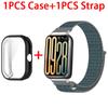 Nylon Loop Strap + TPU Case Cover for Redmi Watch 4 SmartWatch Sport Watchband Bracelet for Redmi Watch5 Wristband Shell
