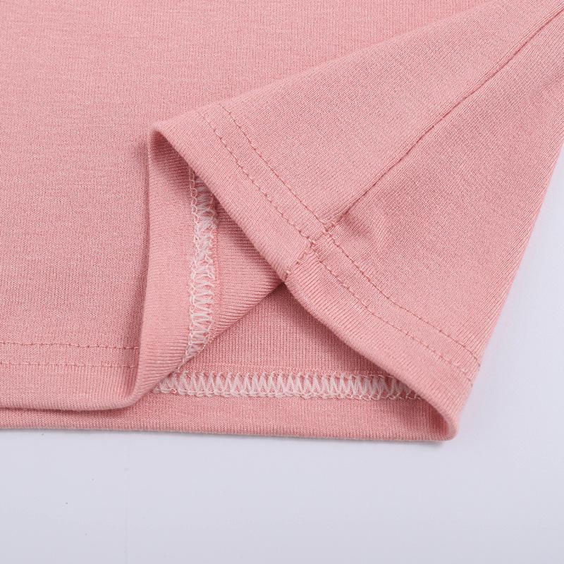 Kids' Short-Sleeve Summer T-Shirt - Korean Style Solid Color Round Neck for Boys & Girls