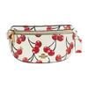 New Bethany Pebbled Leather Sling Bag, Fanny Pack Trumpets Women's White CB610-B4HA