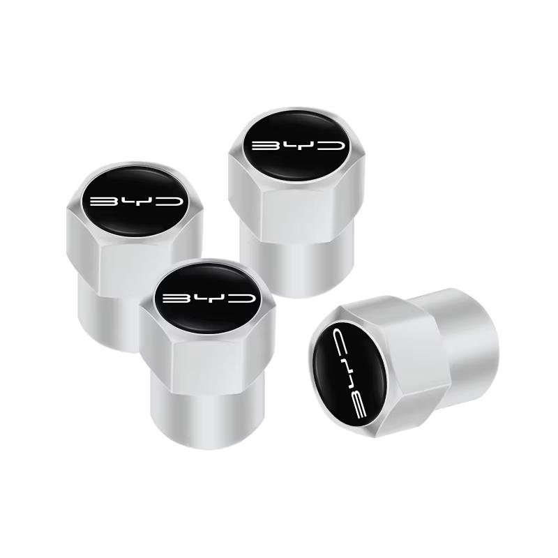 Wheel Tyre Valve Cap Tire Air Valve Stem Dust Cover For BYD Atto 3 Dolphin Seal Seal U Sealion 7 Tang Dolphin Surf Atto 2 Stem Caps1