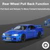 1/32 Nissan GTR R34 Модель автомобиля Игрушки Металлические литые имитационные транспортные средства со светом и инерционными игрушками Коллекция для мальчиков Подарки на праздники