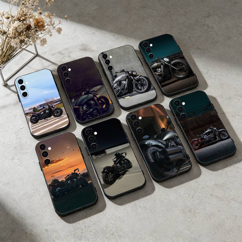 Мотоцикл разведчик Чехол для телефона для Samsung Galaxy A91,80,73,72 ,71,53,52,32 ,31,22,21s,20,Мягкий черный чехол
