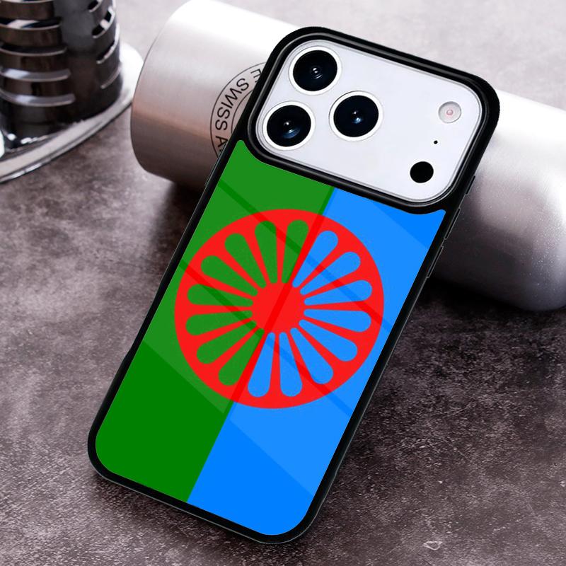 Gypsy Romani Roma Flag Phone Case for iPhone 17 16 15 Pro Max Air 14 13 12 11 Plus Shockproof Cover