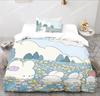 Microfibre Bedding Sets, 3DCartoonAnimal Motif, Children's Bed Linen with Zip Room Decor Duvet Cover for Teenagers adult