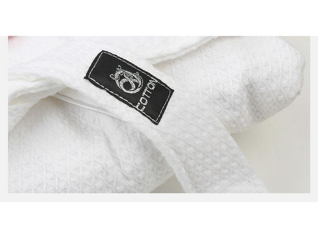 Унисекс Вафельный Хлопковый Халат - Легкая Летняя Домашняя Одежда