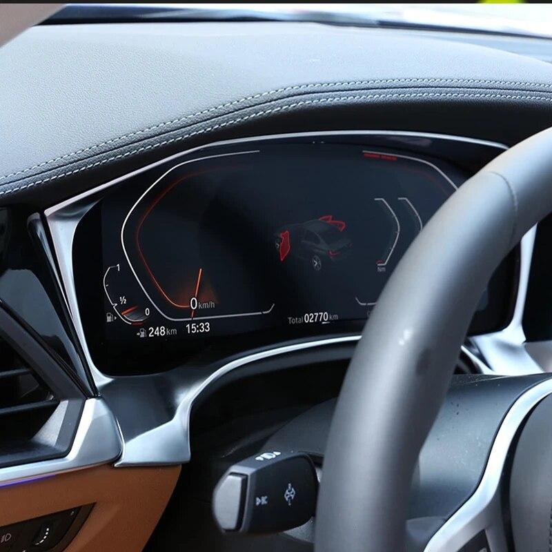 Автомобильная центральная консоль приборной панели дисплей декоративная рамка крышка наклейка автомобильные аксессуары для салона для BMW 3 серии G20 G28 -21
