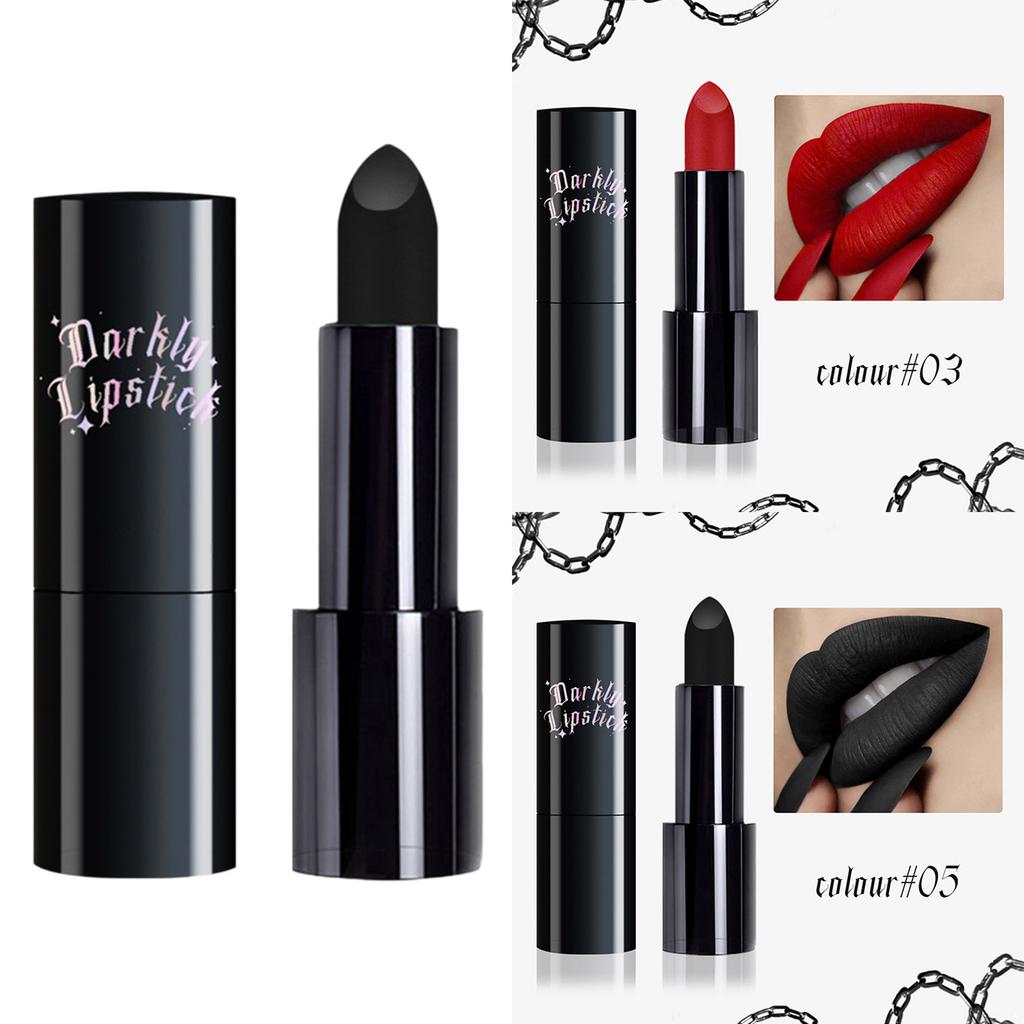 1 шт. Хэллоуин Матовая помада Стойкий Водостойкий Цвет для губ, Кремовая Гладкая Высокопигментированная Помада для Ежедневного Макияжа и Косплея