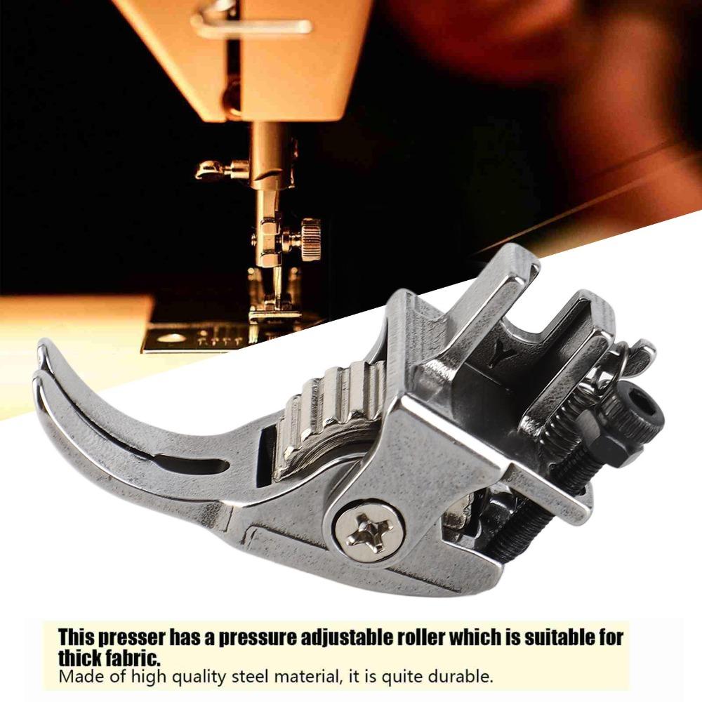 Steel Wheel Sewing Machine Foot Snap-On Roller Presser Foot Multiple Layers