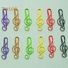100Pcs Music Note Paper Clips Treble Clef Design Strong Clamping Force Music Page Holders Office School Supplies