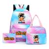 3Pcs/set Anime Dragon Ball Backpack for Girls Boys Back To Schoolbag with Lunch Bag Student Bookbag Men Women Travel Bag Mochila