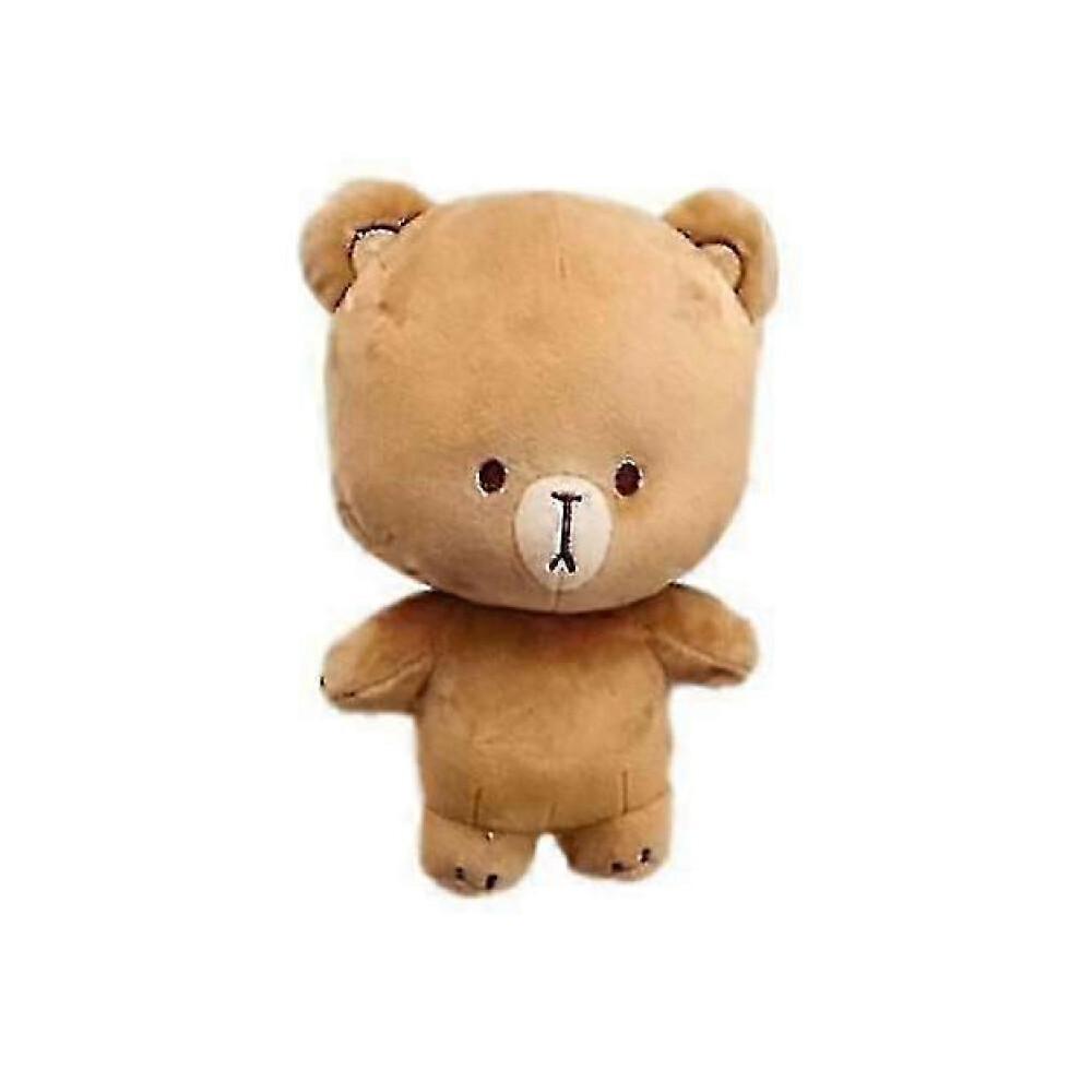 (Khaki)Cute Bear Doll Milk And Mocha Bear Plush Doll Kawaii Soft Plush Cartoon Toy
