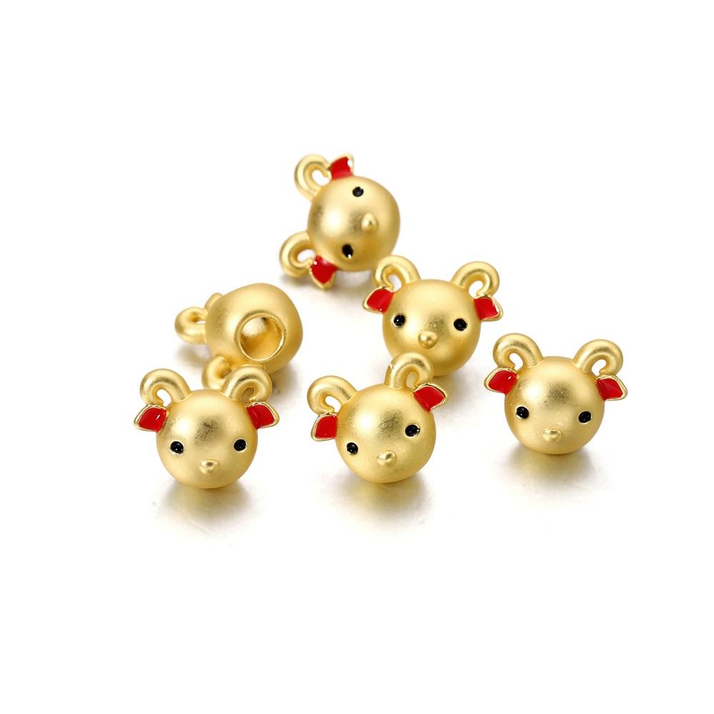 5-12 шт./пакет 12 зодиакальных свободных разделительных бусин, объемные металлические бусины для DIY браслетов, фурнитура для изготовления ювелирных изделий, аксессуары