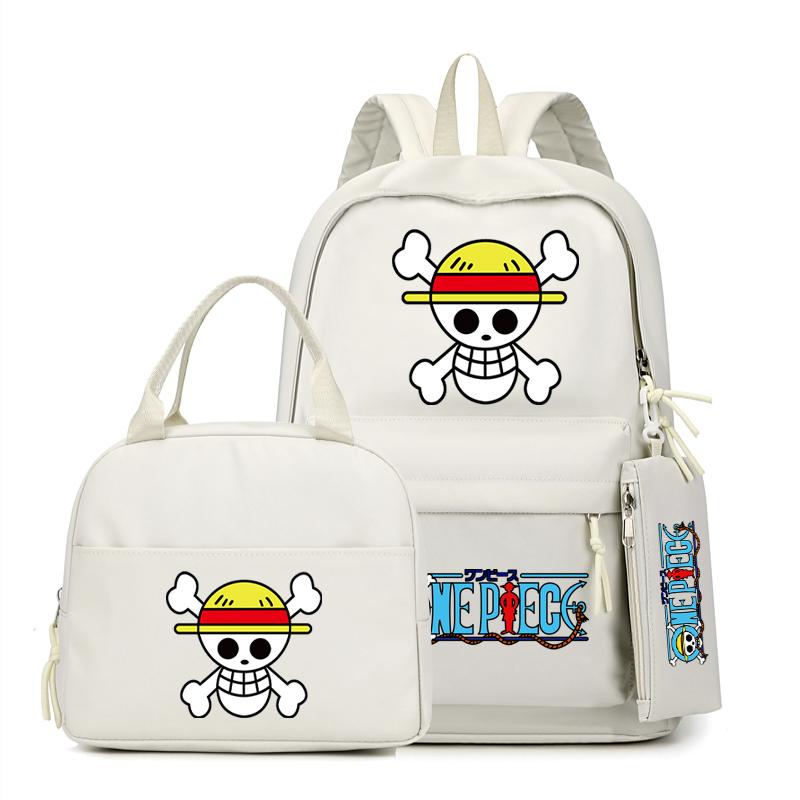 Цельный рюкзак в стиле аниме, 3 шт./компл., рюкзак для девочек-подростков, школьный рюкзак с сумкой для обеда, сумка для книг, удобная дорожная сумка