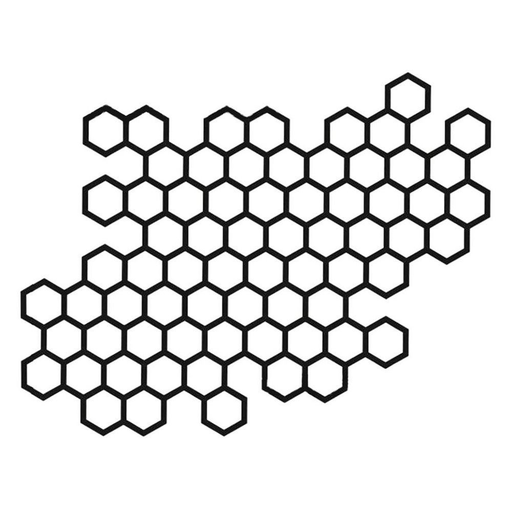 Dust-proof Bumper Helmet Ornament Motorcycle Decorative Sticker Reflection Honeycomb Decals