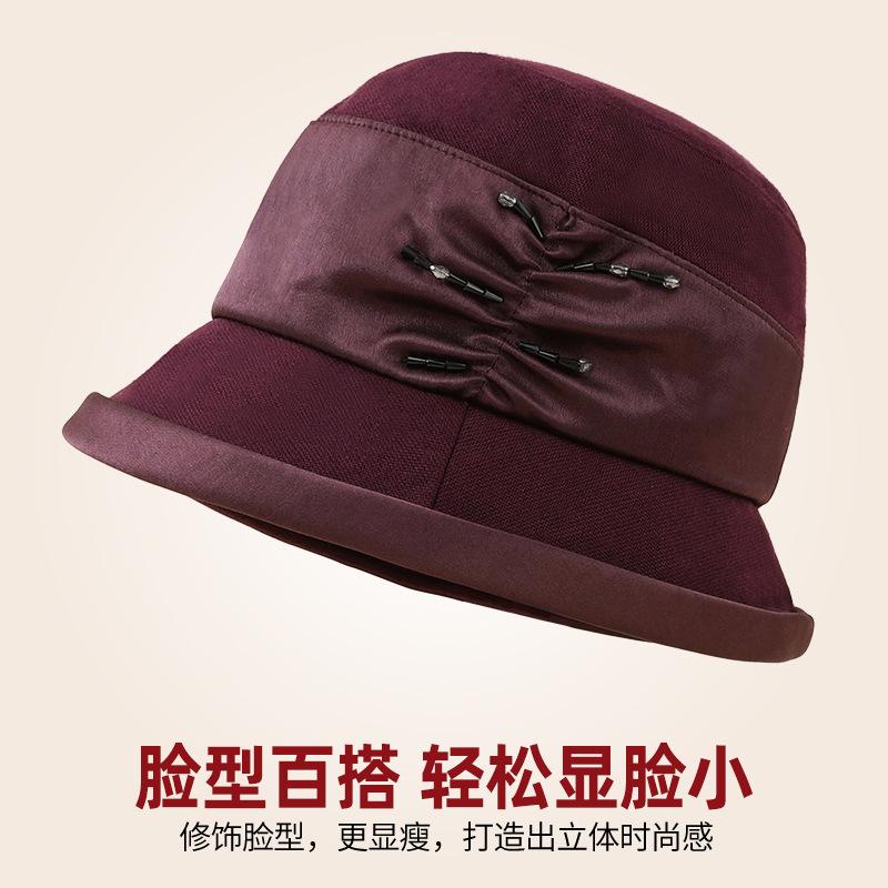 Рыбацкая шляпа для среднего и пожилого возраста Детская теплая на осень и зиму Элегантный темперамент Мамина шляпа-панама Универсальная шляпа-топ, подчеркивающая лицо