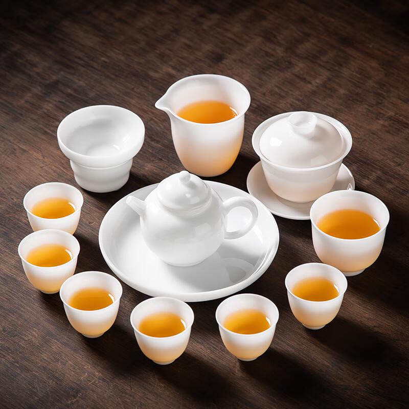 Haofeng L-Style Jade Porcelain Kung Fu Tea Set