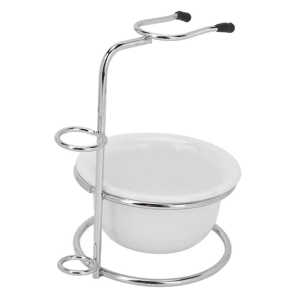 Shaving Stand Bowl Set Professional Shaving Soap Bowl Razor Brush Holder Safety Stand Kit for Men