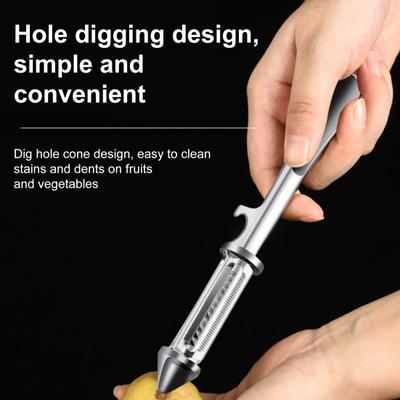 Картофелечистка из нержавеющей стали 5-в-1 многофункциональная овощерезка и резак для фруктов