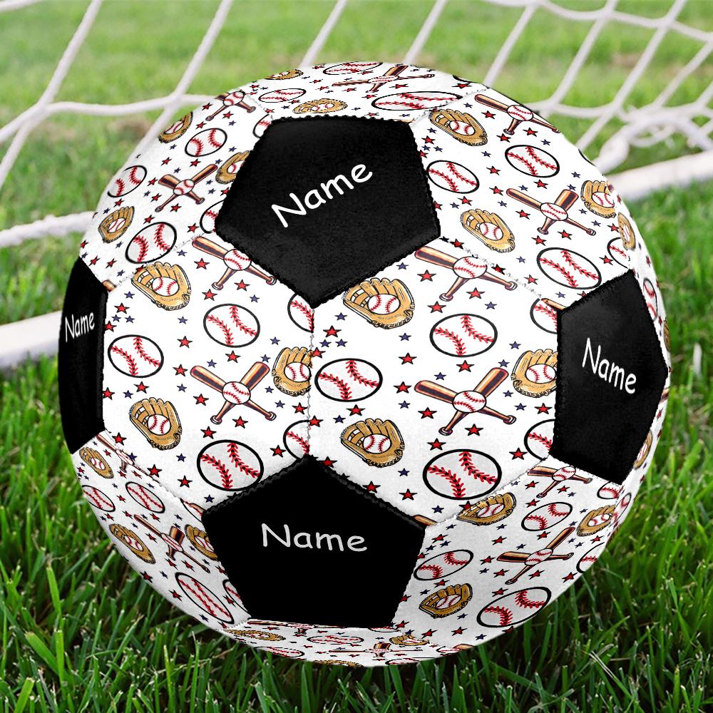 Custom Name Baseball Theme Size 5 Soccer Ball, Suitable for Both Indoor and Outdoor Matches, a Gift Suitable for Everyone.