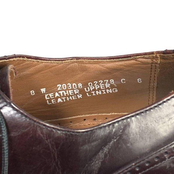 Винтажные туфли-броги Bostonian с крылышками 80-90-х годов, красно-коричневые, 8W 26.0(ИСПОЛЬЗОВАЛ)