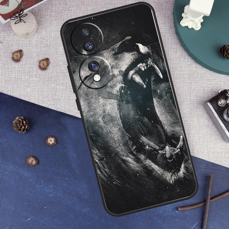 Чехол 'Рычащий Лев' Для Honor Magic 7 6 5 8 Pro Чехол Для Honor 400 200 50 70 90 Lite X8a X8b X9a X9b X9c