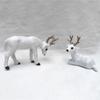 1pc Creative Christmas Sika Deer Christmas Reindeer Simulation Deer Elk Christmas Deer Decorations
