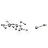 Mixed Titanium Steel Body Piercing Jewelry Tongue Lip Eyebrow Nose Stud Belly Ring 85pcs/Set