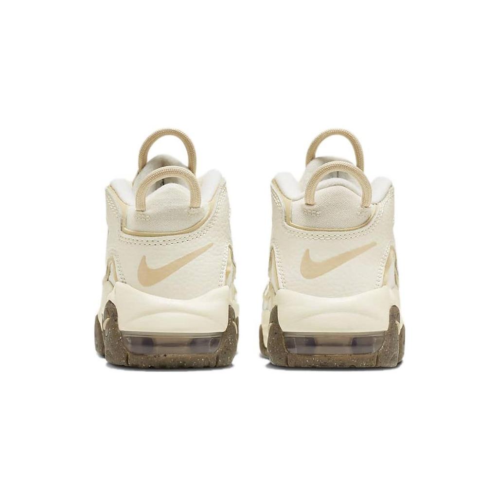 Nike Air More Uptempo PS Coconut Milk Team Gold Детские кроссовки Кремовый, темно-коричневый DX1940-100