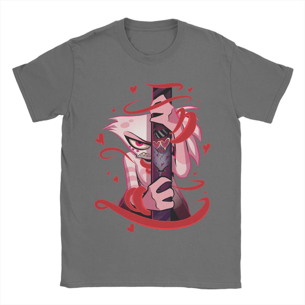 Веселые футболки Hazbins Hotels для мужчин, хлопковые футболки с круглым вырезом, футболки с коротким рукавом, одежда для подарка