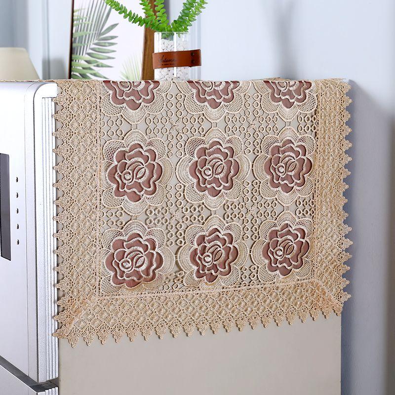 Кружевной чехол для холодильника от пыли Чехол для стиральной машины Салфетка для холодильника Полотенце от пыли Салфетка для шторки холодильника