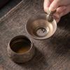 Japanese Gold-plated Tea Filter Non-woven Fabric Tea Filter Residue Ceramic Tea Filter Kung Fu Ceremony Accessories