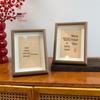 Китайская вдохновляющая каллиграфия Фоторамка: Деревянное настольное украшение, Теплый декор для гостиной, Идеальный подарок на новоселье