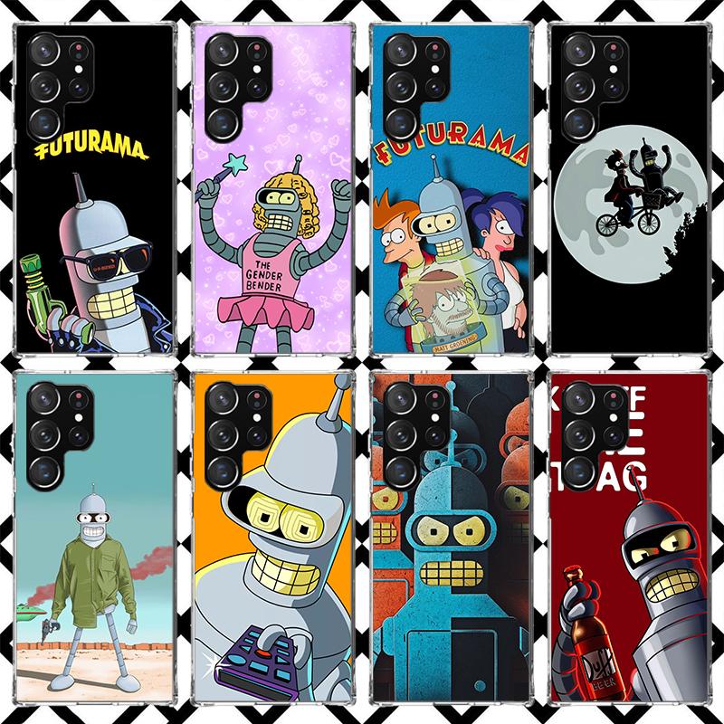 Cartoon F-Futuramas Phone Case for Samsung Galaxy S26 S25 Edge S24 S23 Ultra S22 Plus S21 FE S20 + Soft Cover Print Fundas Galax