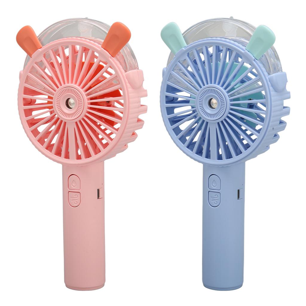Ручной вентилятор с автоматическим распылением, USB-зарядкой, гуманизированной конструкцией решетки, низким уровнем шума, 3 скоростями, портативный вентилятор