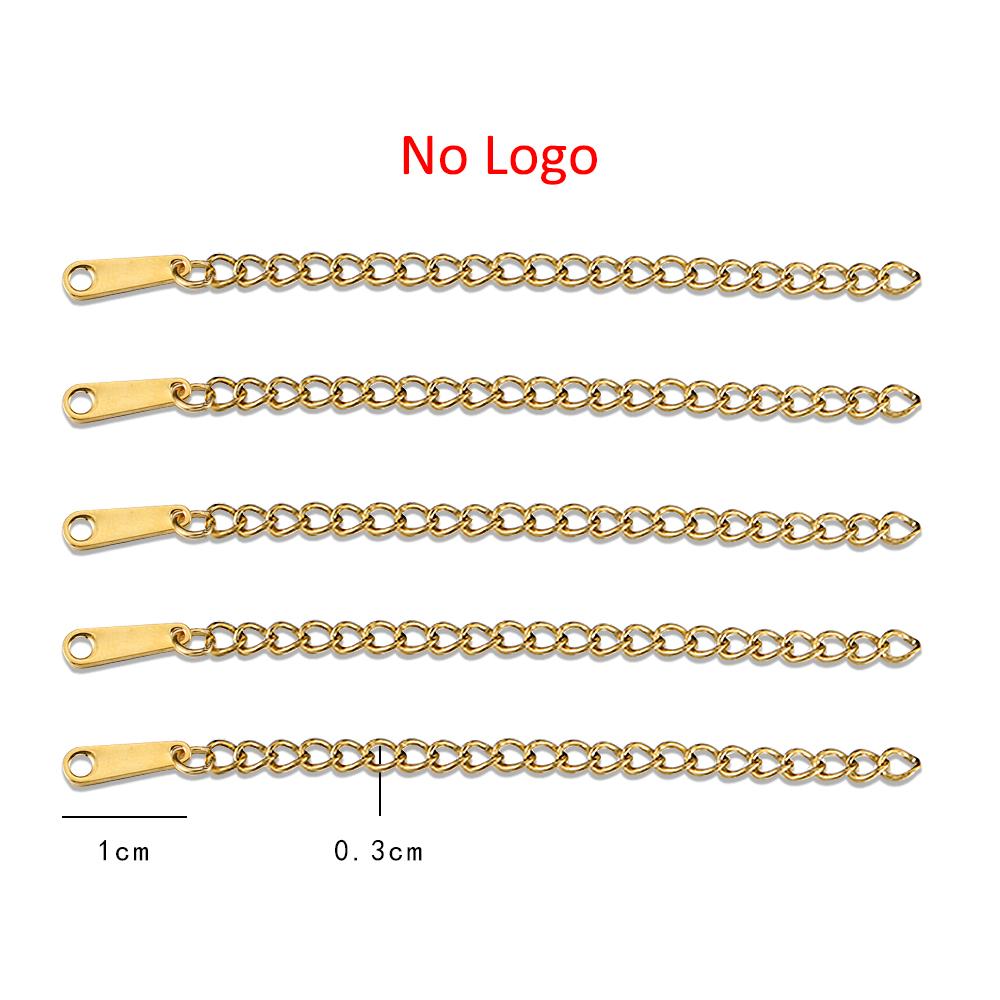 20pcs 10pcs 6cm Stainless Steel Extension Chain Extended Connector Tail Chain for Bracelet Necklace DIY Jewelry Making Findings