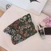 Cosmetic Bag Flower Pattern Canvas Makeup Bag Travel Toiletry Accessories Pouch Organizer