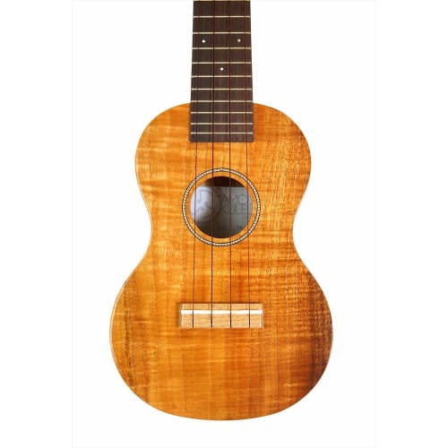 Famous FS-200 Hybrid Series Soprano Ukulele (Made In Japan) with Case (Solid Top, Famous Hawaiian Koa Wood, Classic, Easy To Play, Beginner's Guide)