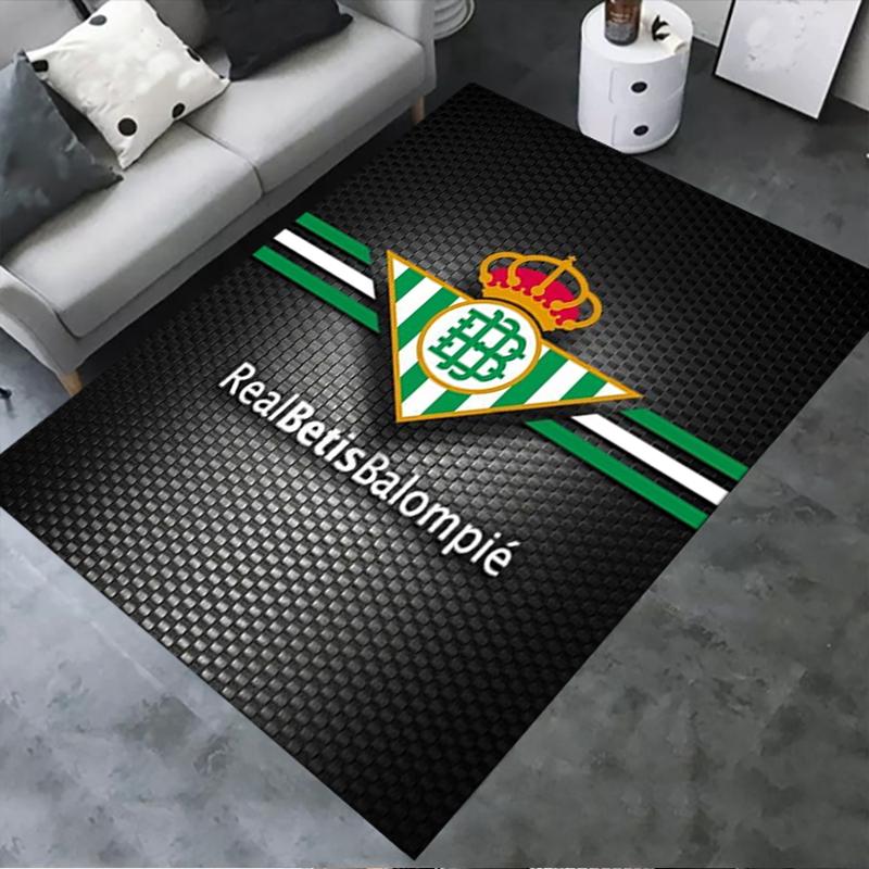 Новый ковер Real Betis 2025 для гостиной, спальни, дома, украшение дивана, нескользящий коврик для игр детей