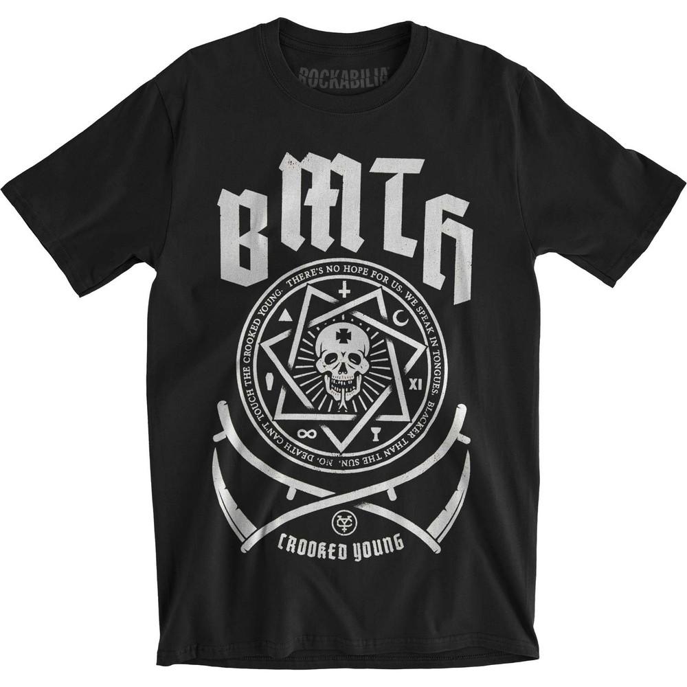 Футболка Bring Me The Horizon Crooked, приталенная, размер S, черная, унисекс