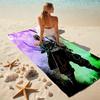 Japanese artist Koyoharu Gotouge's Demon Slayer beach towel, outdoor camping vacation swimming beach towel, outdoor absorbent bath towel blanket K11