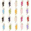 10/20/30pcs Simple Mature Wind Bright Color Series Random Color Lightning Shaped DIY Bracelet Necklace Earrings Keychain Foot Chain Pendant