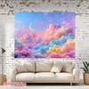 2D Flat Rainbow Cloud Sky Banner Magical Moon Star Backdrop for Kids Party & Photoshoot