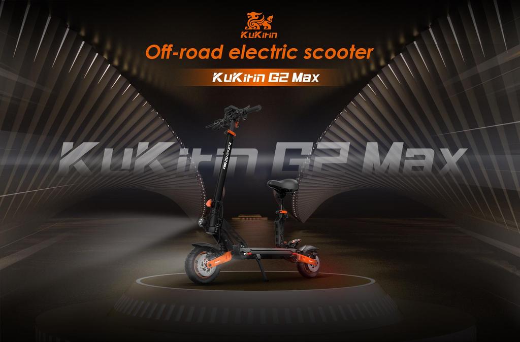 Electric Scooter Kukirin G2 Max 1000W Motor 48V20.8Ah Battery 55km/h Max Speed 70km Max Range