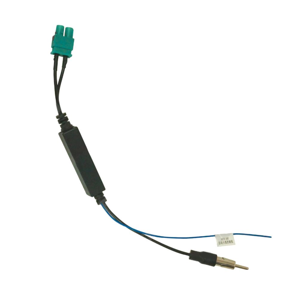 Универсальный автомобильный стерео FM AM радио антенный кабель-адаптер Двойной разъем Fakra (папа-мама) к разъему DIN