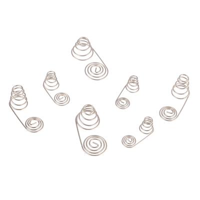 5 шт. Пружинный контактный элемент для батареек АА, отрицательный и положительный полюса, никелевая пружина