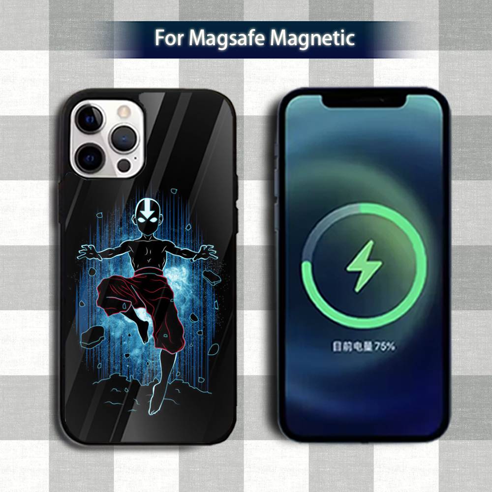 Чехол для телефона A-Avatar A-Appa AangS для iPhone 13,12,15,17,11,16,14,Pro,Max,Plus,Mini,Magsafe, Магнитный чехол для беспроводной зарядки