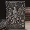 Phoenix Diamond Европейский ретро PU блокнот и дорожный дневник